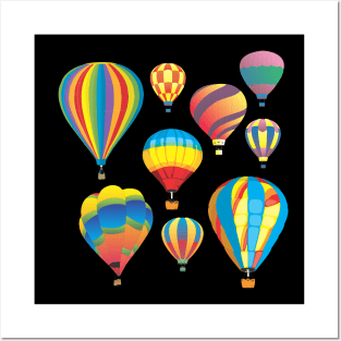 Hot Air Balloon Ballooning T-Shirt Posters and Art